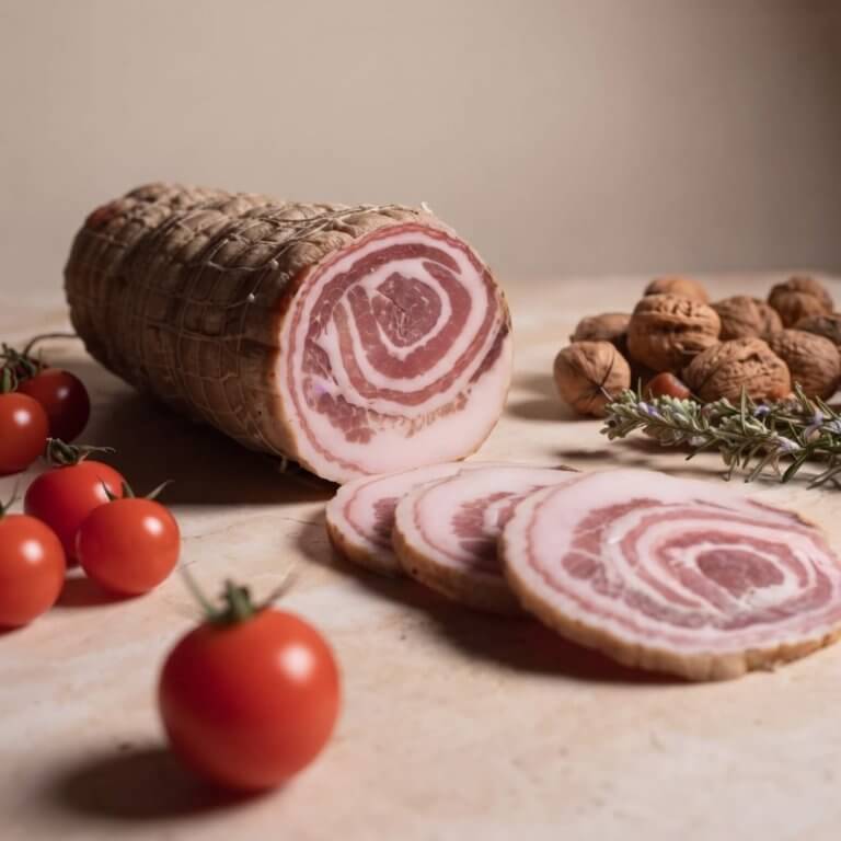 Pancetta arrotolata affumicata